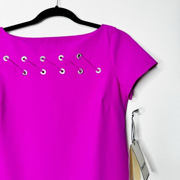 Chiara Boni Rosario Mini Dress in Petunia Size 42 / US 6 - Picture 4 of 9